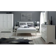 Cookes Collection Camden White 2 Over 2 Drawer Chest 