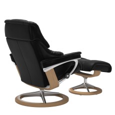 Stressless Reno Large Chair & Stool Signature Base 3