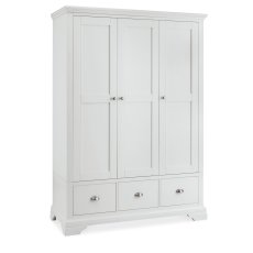 Cookes Collection Camden White Triple Wardrobe 