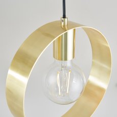 Hoop Pendant Brass 3