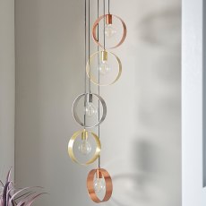 Hoop 5 Light Pendant Multicolour 3