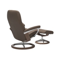 Stressless Promotional Consul Medium Signature Chair and Stool 4