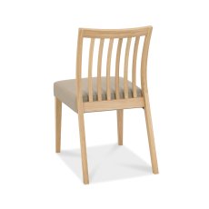 Cookes Collection Romy Low Slat Chair Grey Bonded Leathe 3