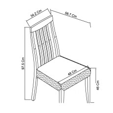 Cookes Collection Romy Slat Back Chair Bonded Leather 5