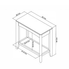 Cookes Collection Soft Grey Side Table 4