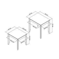 Cookes Collection Romy Soft Grey Nest of Tables 4