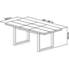 Texas Medium Dining Table 6