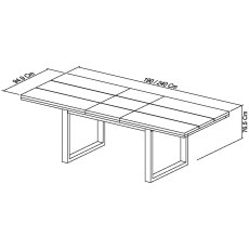 Cookes Collection Texas Large Extending Dining Table 7