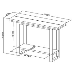 Cookes Collection Texas Console Table 5