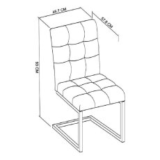 Cookes Collection Iris Cantilever Dining Chair 5