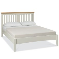 Cookes Collection Camden Soft Grey and Pale Oak Bedstead King 