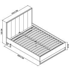 Cookes Collection Double Panel Bedstead 5