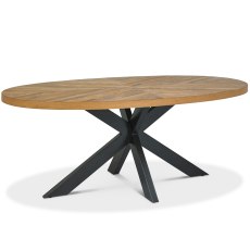 Saturn Rustic Oak Dining Table 3