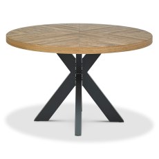 Saturn Rustic Oak Circular Table 3