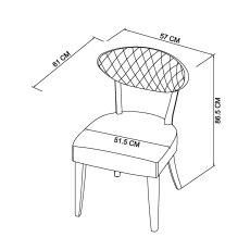 Cookes Collection Saturn (martha) Dining Chair - Grey 6