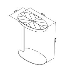 Cookes Collection Saturn Sofa Table 4