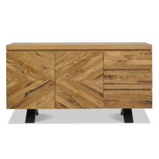 Saturn Rustic Oak Wide Sideboard 1