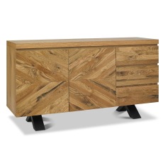 Saturn Rustic Oak Wide Sideboard 3