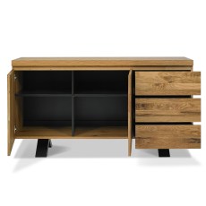 Saturn Rustic Oak Wide Sideboard 4