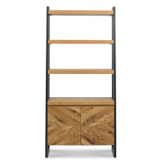 Saturn Rustic Oak Open Fisplay Unit 1