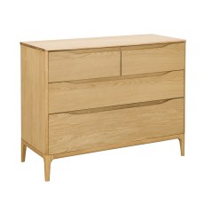 Ercol Rimini 4 Drawer Low Wide Chest 2