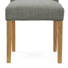 Marseille Grey Button Back Dining Chair 6