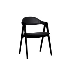 Titan Ding Chair Black Oak 2