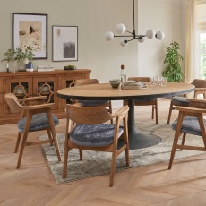 Oklahoma Large Dining Table & 6 Soho Chairs 2