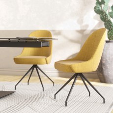 Miami Dining Chair Ochre Yellow 5