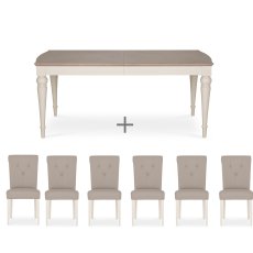 Geneva Small Dining Table & 6 Chairs 2