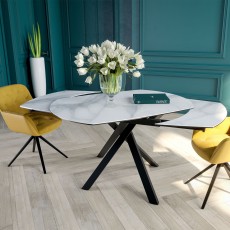 Kheops Dining Table Matt Marble 5