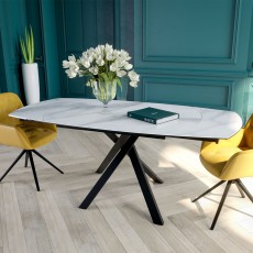 Kheops Dining Table Matt Marble 6