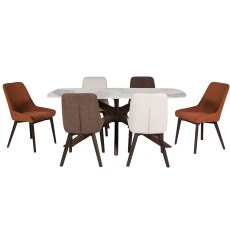 Amelia Dining Table & 6 Chairs 2