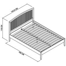 Ashley White Double Bedstead 5