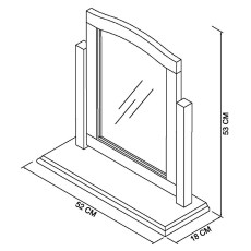 Ashley White Vanity Mirror 4