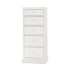 Ashley White 5 Drawer Tall Chest 4