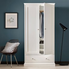 Ashley White Double Wardrobe 2