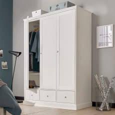 Ashley White Triple Wardrobe 2