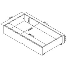 Ashley White Underbed Drawer 5