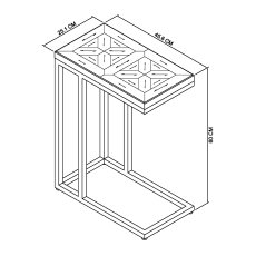 Iris Fumed Oak Sofa Table 5