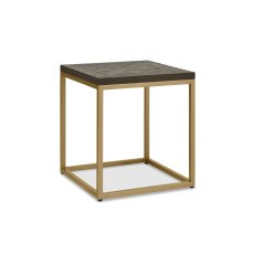 Iris Fumed Oak Lamp Table 1