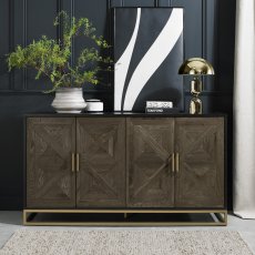 Iris Fumed Oak Wide Sideboard 2