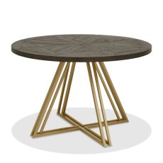 Iris Fumed Circular Dining Table  1