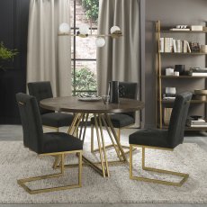 Iris Fumed Circular Dining Table 3