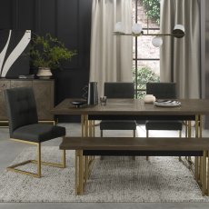 Iris Fumed Oak 6-8 Extending Dining Table 5