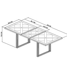 Iris Fumed Oak 6-8 Extending Dining Table 8