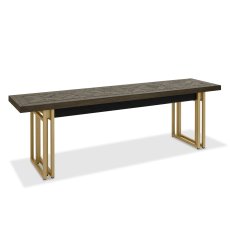 Iris Fumed Oak Dining Bench 1