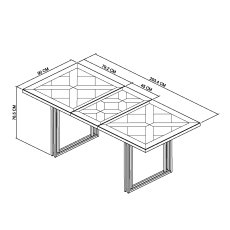 Iris Fumed 4-6 Extending Table, 2x Chairs & Bench 5