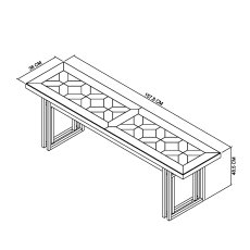 Iris Fumed 4-6 Extending Table, 2x Chairs & Bench 9