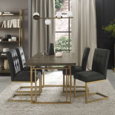 Iris Fumed 4-6 Extending Table & 4 Chairs 2